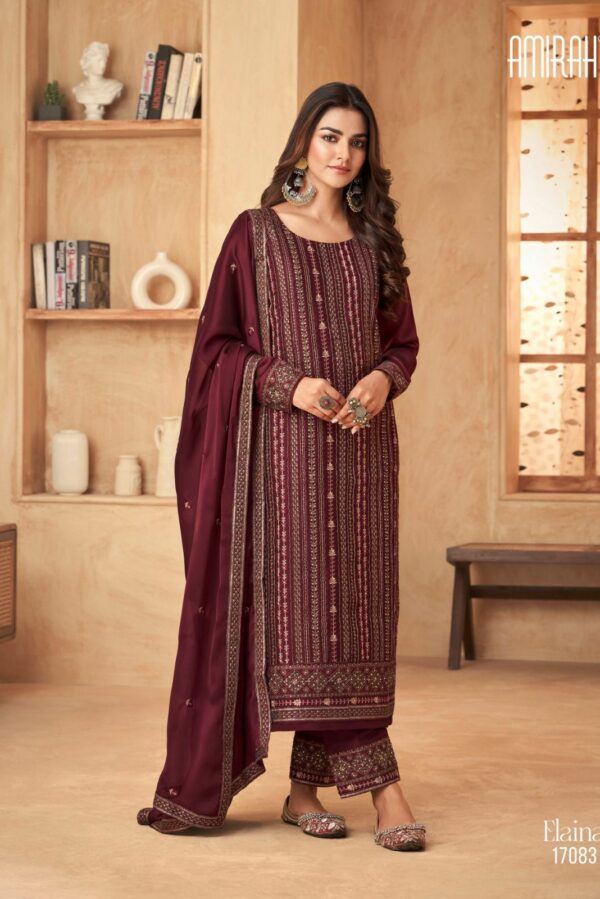 Amirah Elaina 17086 - Rangoli Silk With Embroidery Work Suit