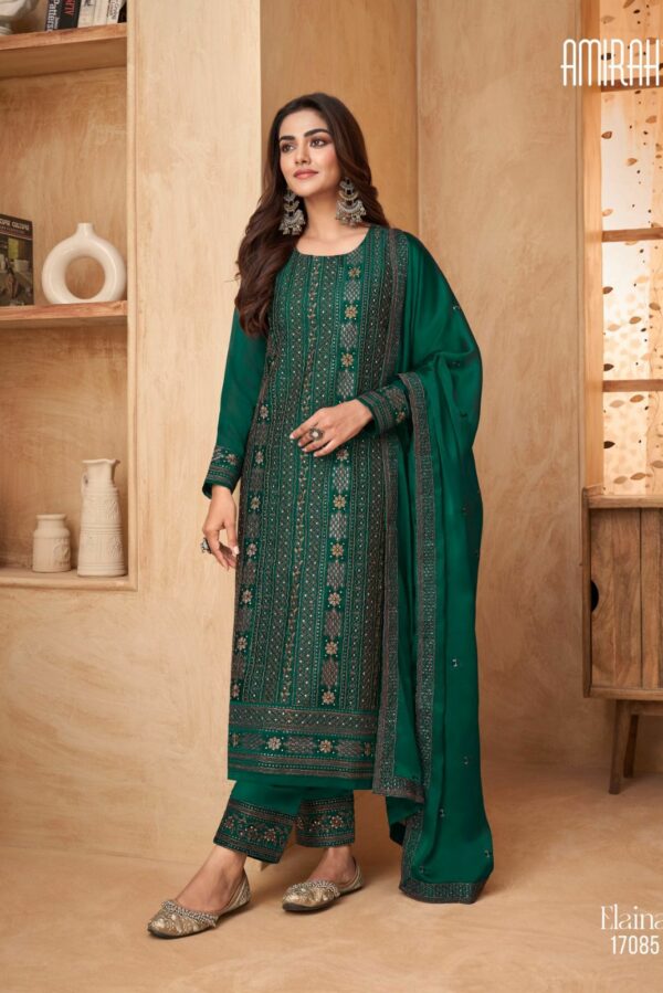 Amirah Elaina 17086 - Rangoli Silk With Embroidery Work Suit