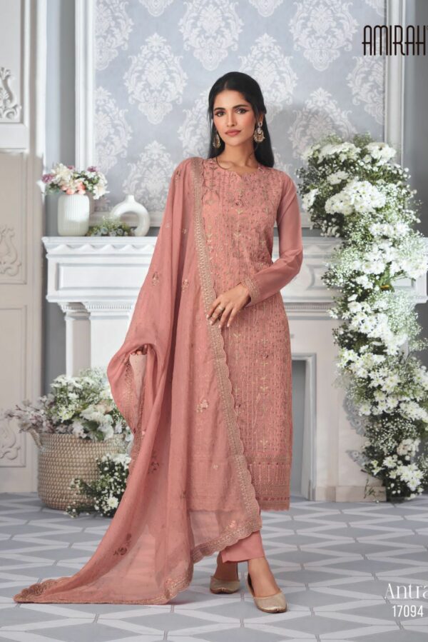 Amirah Antra 17095 - Organza Silk With Embroidery Suit