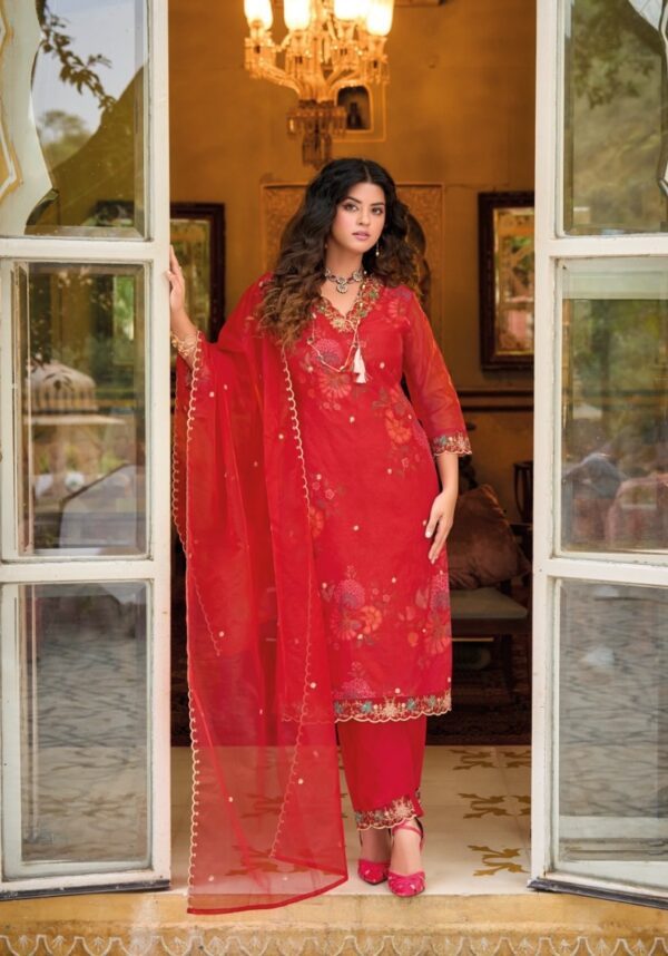 Pure Viscose With Heavy Handwork Embroidery Stitched Suit - TIF 1165