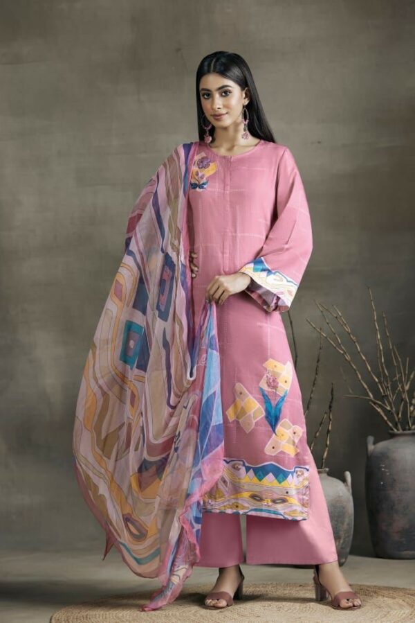 Sahiba Aza 340 - Cotton Satin With Handwork Embroidery Suit