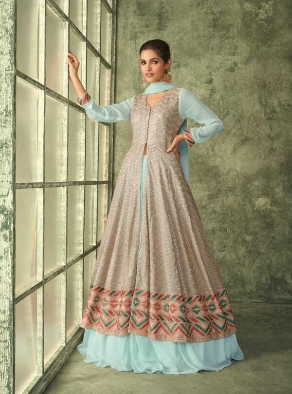 Inayat - Real Georgette With Work Stitched Dress