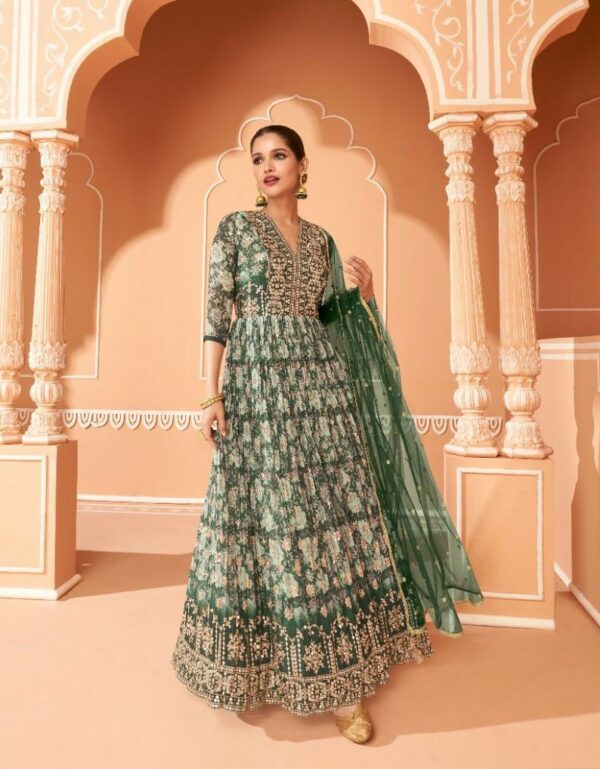 Real Georgette Embroidered Dress - TIF 889
