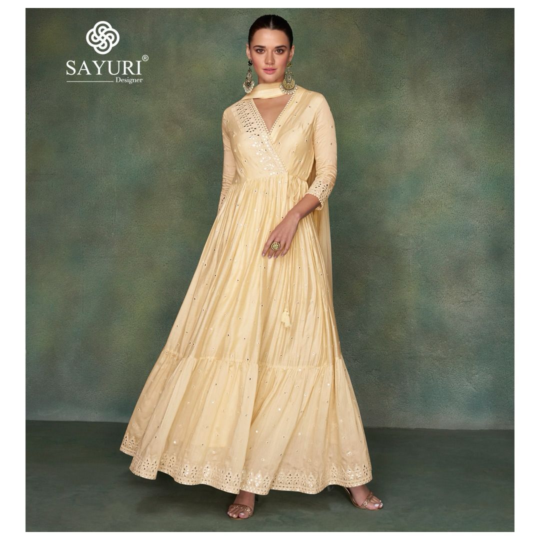 Sayuri Sahiba 5399 - Pure Silk Embroidered Dress
