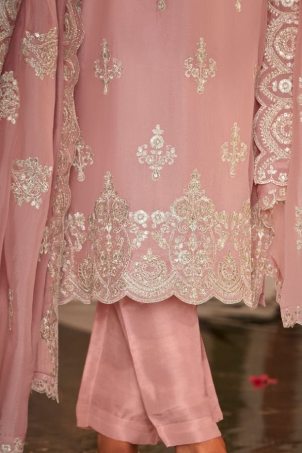 Kimora Itrh 2148 - Pure Organza with Placement Sona Chandi Embroidery Suit