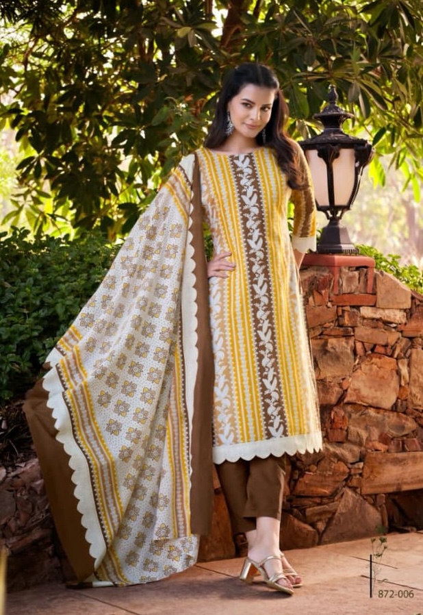 Zulfat kashish 008 - Pure Cotton Exclusive Designer Printed Suit