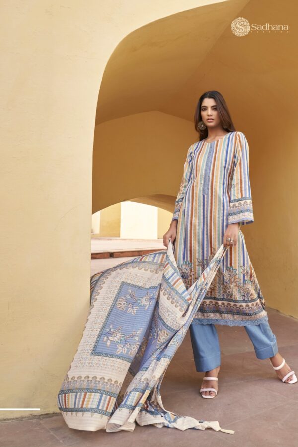 Sadhana Vaibhavi 10072 - Pure Jam Cotton With Fancy Work With Digital Print Suit