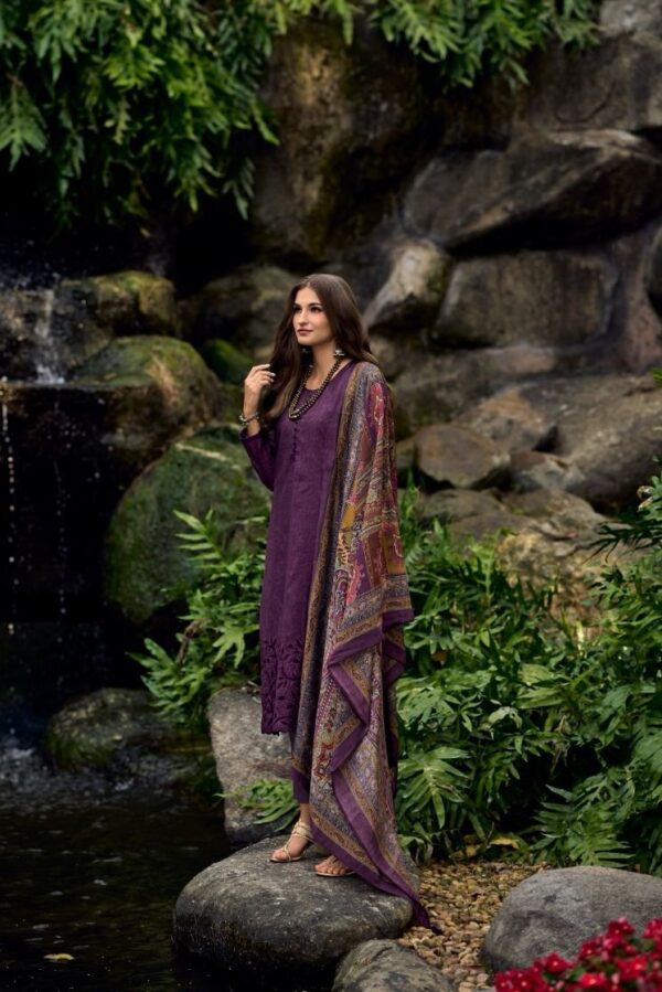 Ganga Landry 2256C - Premium Cotton Printed With Embroidery Suit
