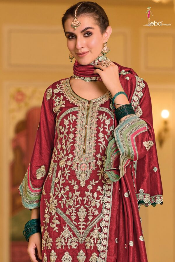 Eba Anokhi - Premium Silk Embroidered Stitched Suit