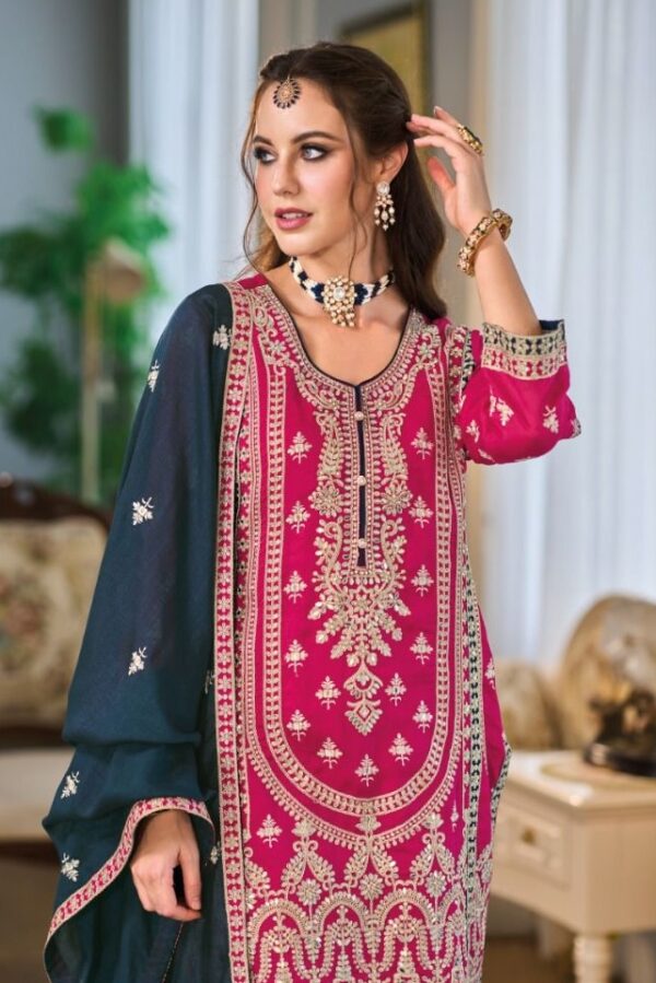 Eba Naina 1676 - Premium Silk With Embroidery Work Stitched Suit