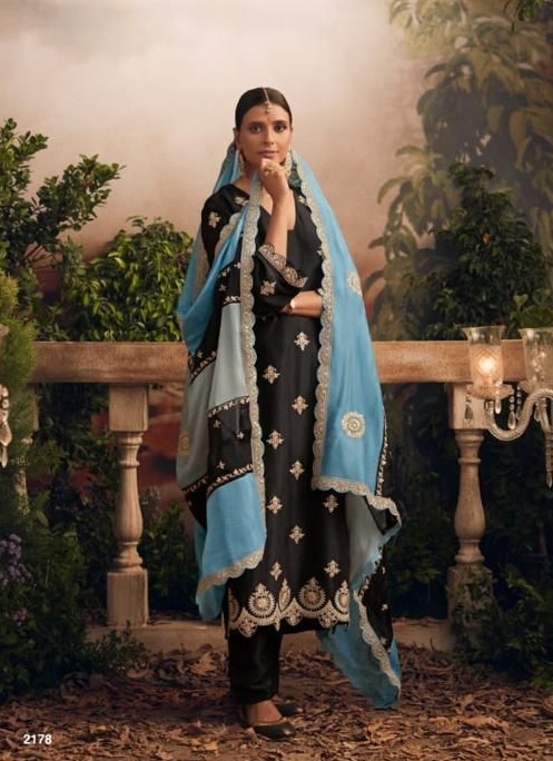 Kimora Qala 2178 - Silk Modal With Embroidery Suit