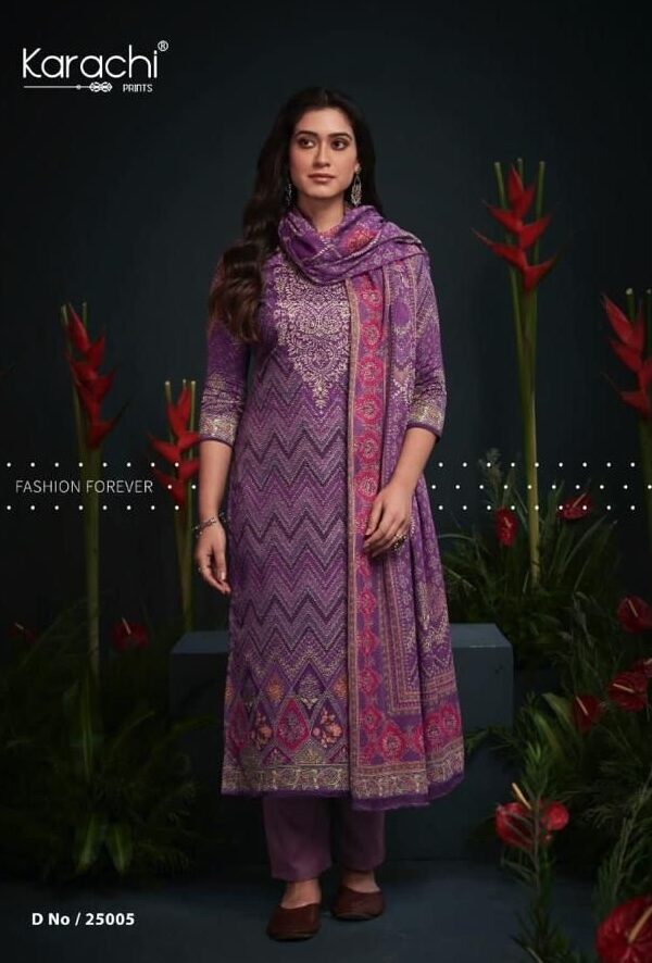 Kesar Jhilmil 26006 - Pure Jam Satin Digitally Printed Suit