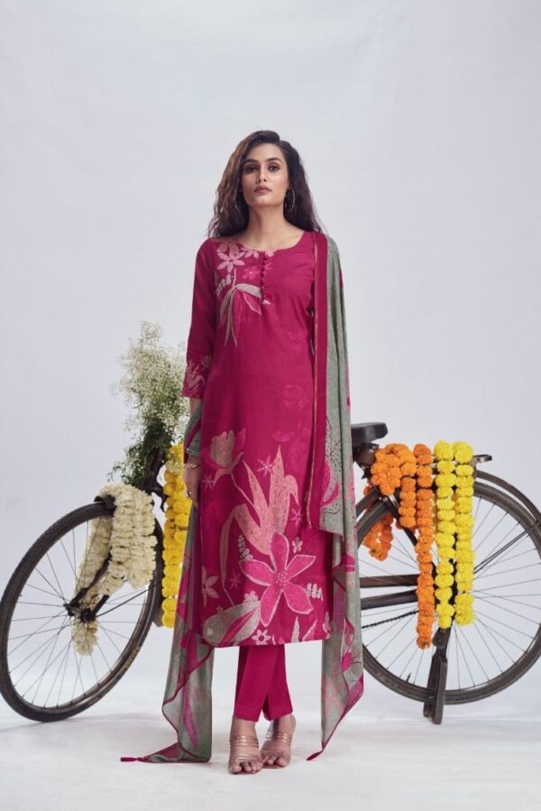Mumtaz Vaatika 12005 - Pure Pakistani Voil Digital Print With Heavy Designer Embroidery Suit