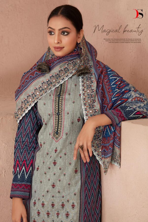 Deepsy Bin Saeed 29006 - Pure Cotton With Heavy Self Embroidery Suit
