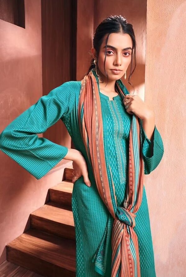Mumtaz Gazal 3006 - Pure Viscose Jam Satin Digital Print With Embroidery Suit