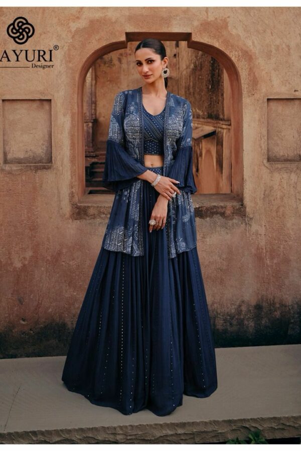 Sayuri Shehzadi 5410 - Real Chinon Silk Embroidered Stitched Dress
