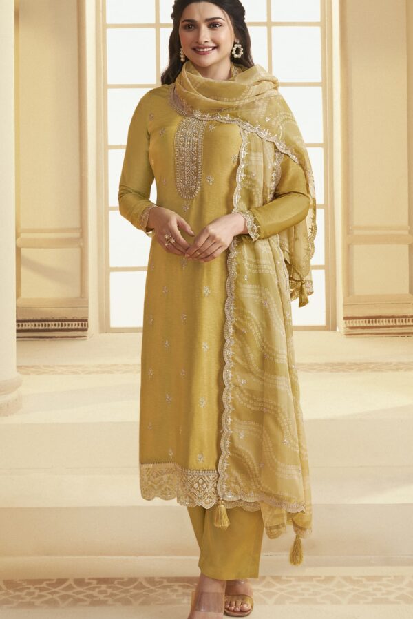 Vinay Shohini 67026 - Embroidered Dola Silk Suit