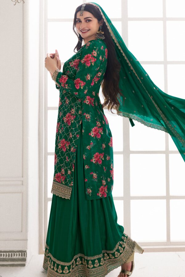 Vinay Sneh 67206 - Heavy Embroidered Digital Printed Chinon Suit