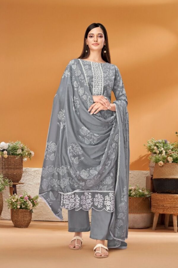 VP Gulbagh 82001 - Pure Lawn Cotton Block Khadi Printed With Embroidery Suit