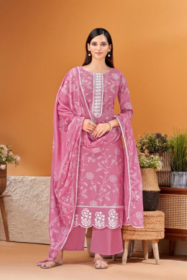 VP Gulbagh 82002 - Pure Lawn Cotton Block Khadi Printed With Embroidery Suit