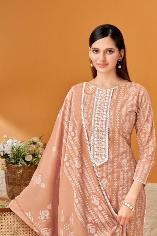 VP Gulbagh 82007 - Pure Lawn Cotton Block Khadi Printed With Embroidery Suit