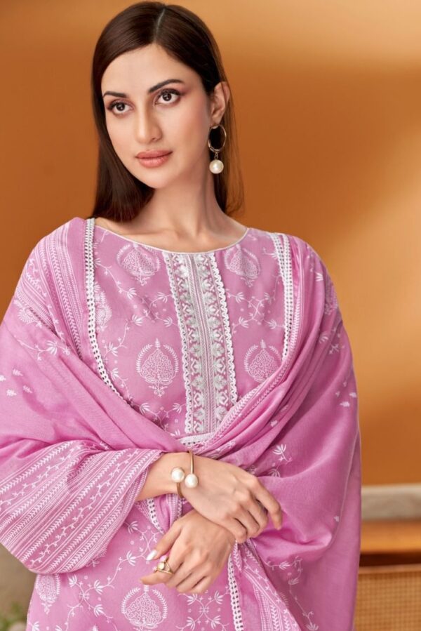Pure Silk With Dabka Zari Resham Embroidery Suit