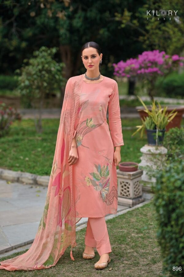 Kilory Rozana 898 - Pure Jam Cotton With Fancy Hand Work Suit