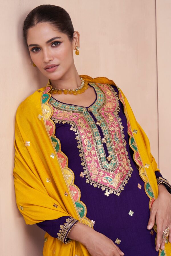 Aashirwad Gulbaug 9834 - Premium Silk Embroidered Suit