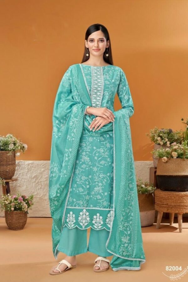 VP Gulbagh 82004 - Pure Lawn Cotton Block Khadi Printed With Embroidery Suit