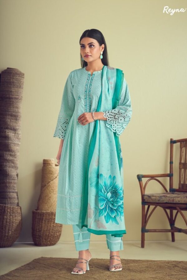 Reyna Nakhre 10043 - Superior Cotton Print With Embroidery Suit
