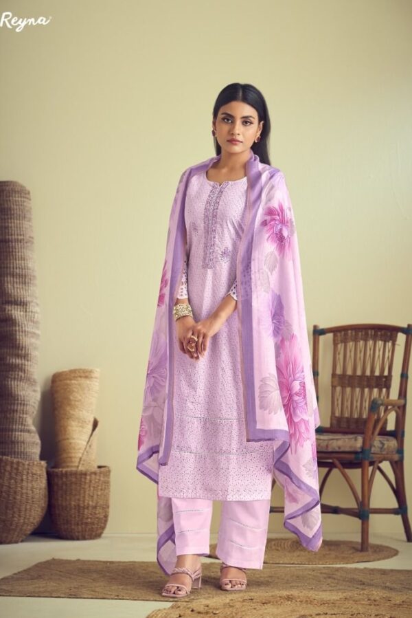 Reyna Nakhre 10043 - Superior Cotton Print With Embroidery Suit