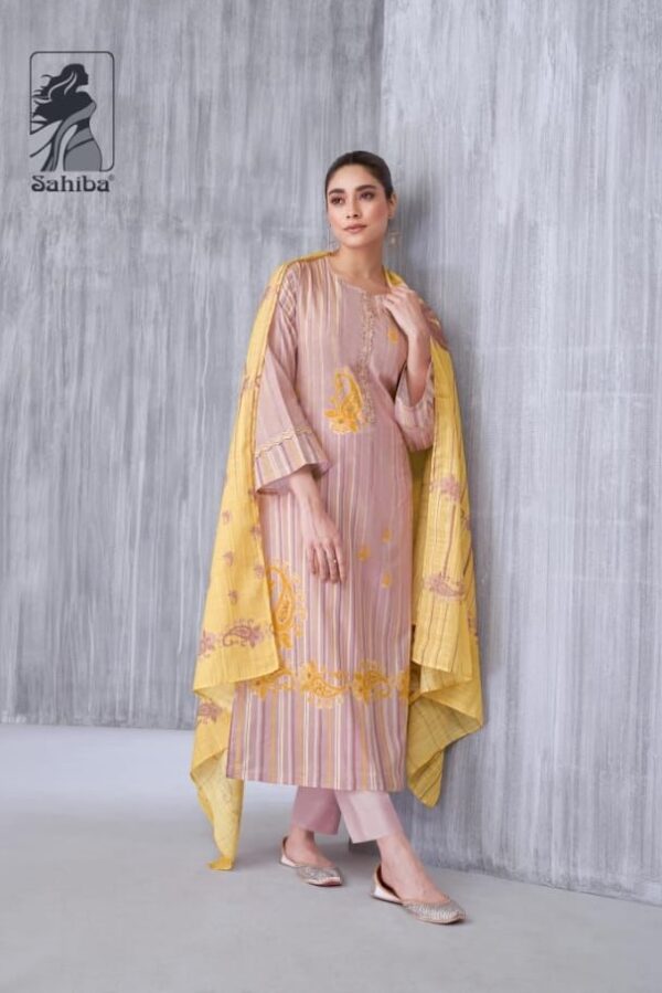 Sahiba Silk Line 1284 - Cotton Digital Print With Embroidery And Hand Work Suit