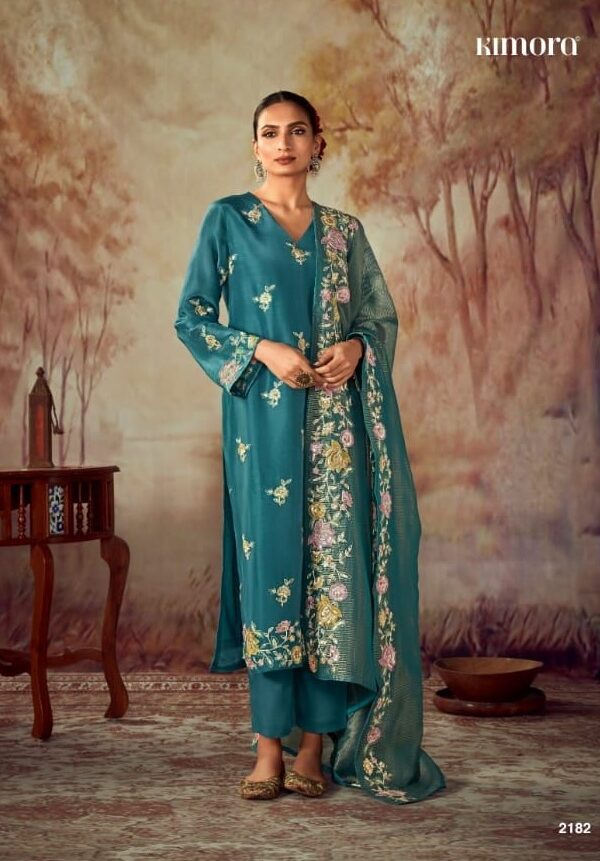 Kimora Shahi 2188 - Pure Russian Silk With Embroidery Suit