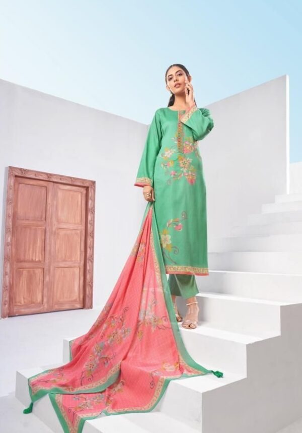 Kesar Anaya 2205 - Pure Jam Satin Digital Print With Embroidery Suit