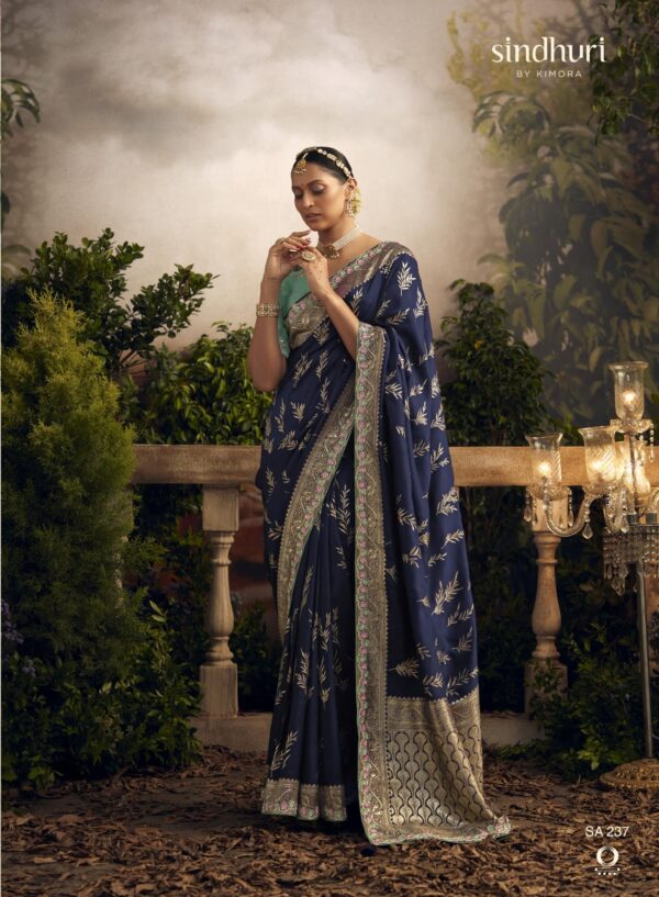 Kimora Radha Rani - Pure Dola Silk Designer Embroidered Saree