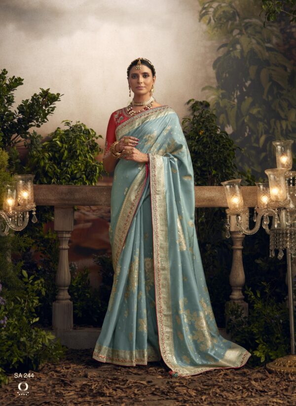 Kimora Radha Rani - Pure Dola Silk Designer Embroidered Saree