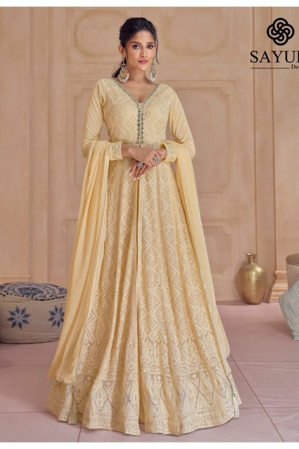 Sayuri Saira - Real Georgette Embroidered Stitched Party Wear Dress