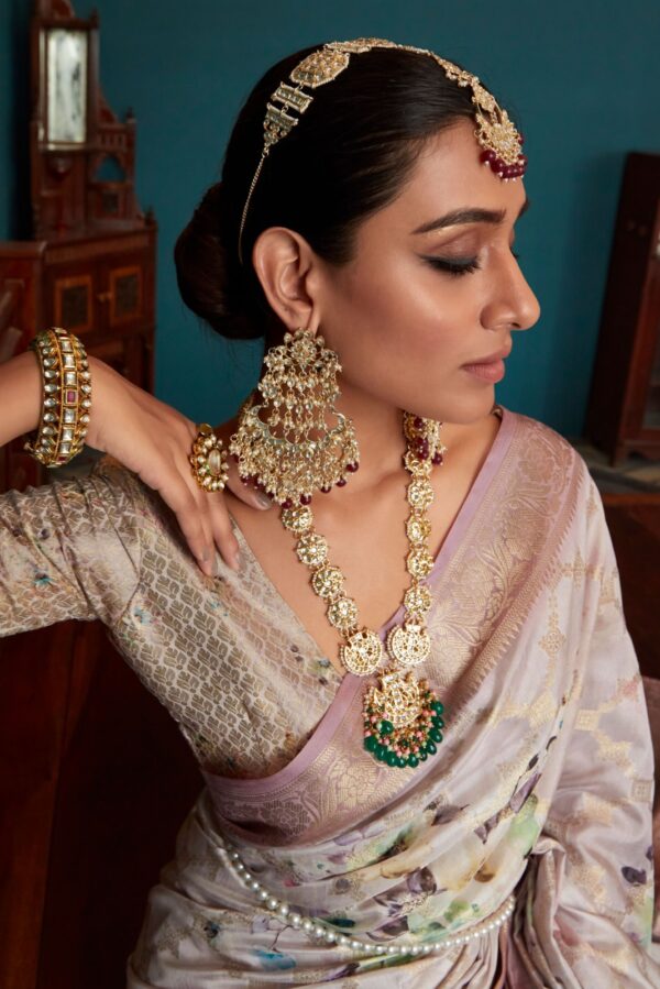 RajPath Fiona Silk - Soft Silk With Beautiful Floral Digital Print Saree