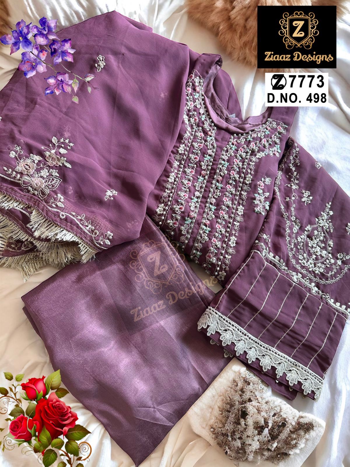 Embroidered Georgette Pakistani Style Suit