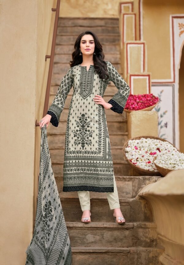 Simar Melody 4109 - Pure Lawn Cotton Digital Print With Embroidery Work Suit