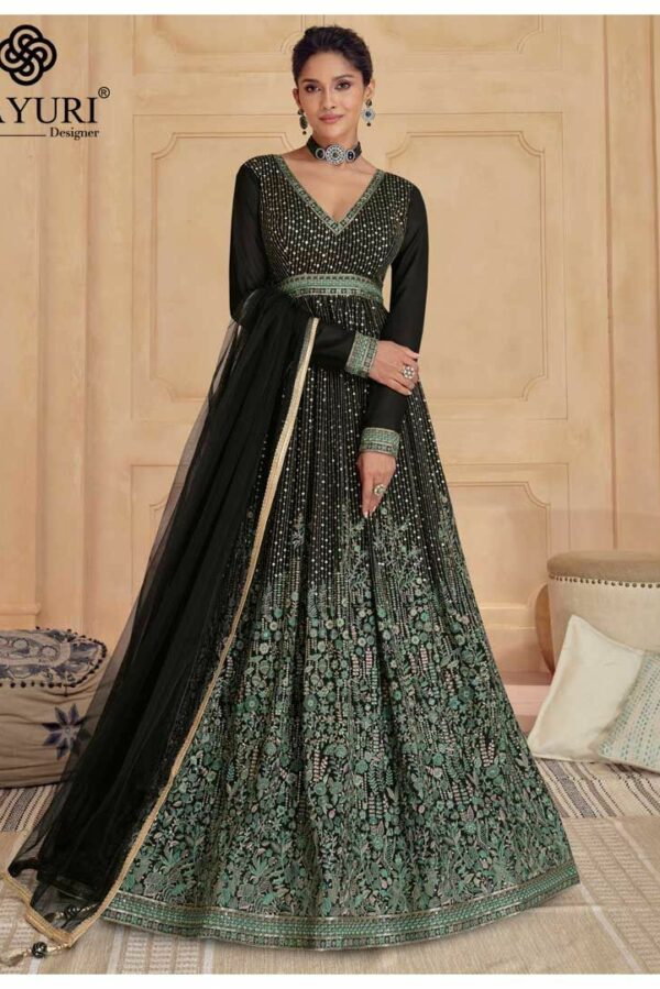 Sayuri Sajdaa 5436 - Real Georgette Embroidered Stitched Dress