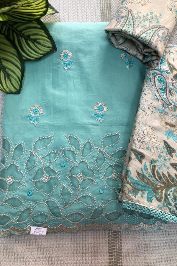 Beautiful Cotton Embroidered Suit