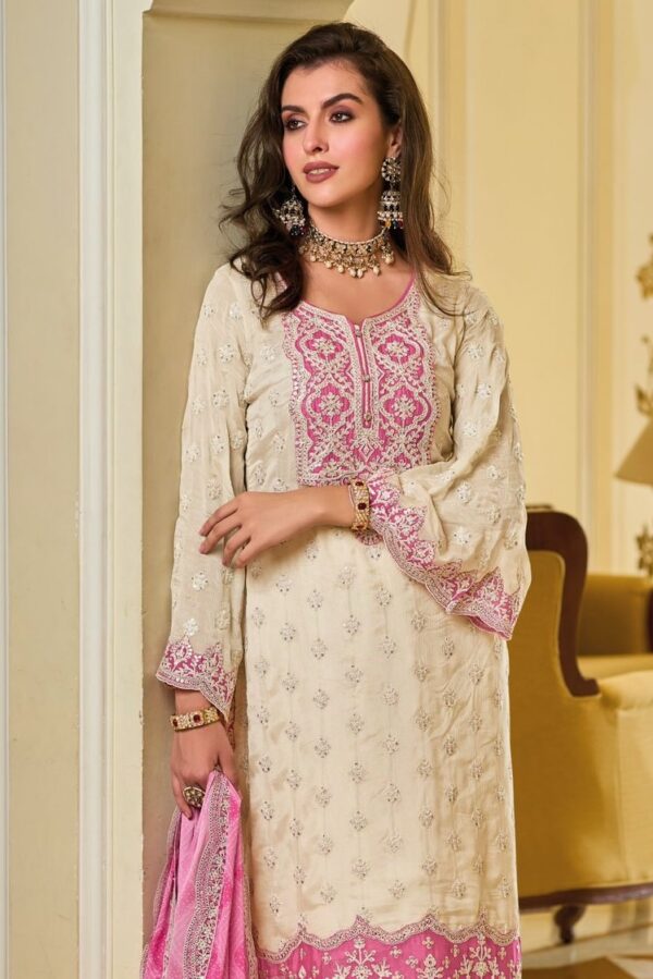 Eba Zarkash - Heavy Chinon With Embroidery Work Stitched Suit