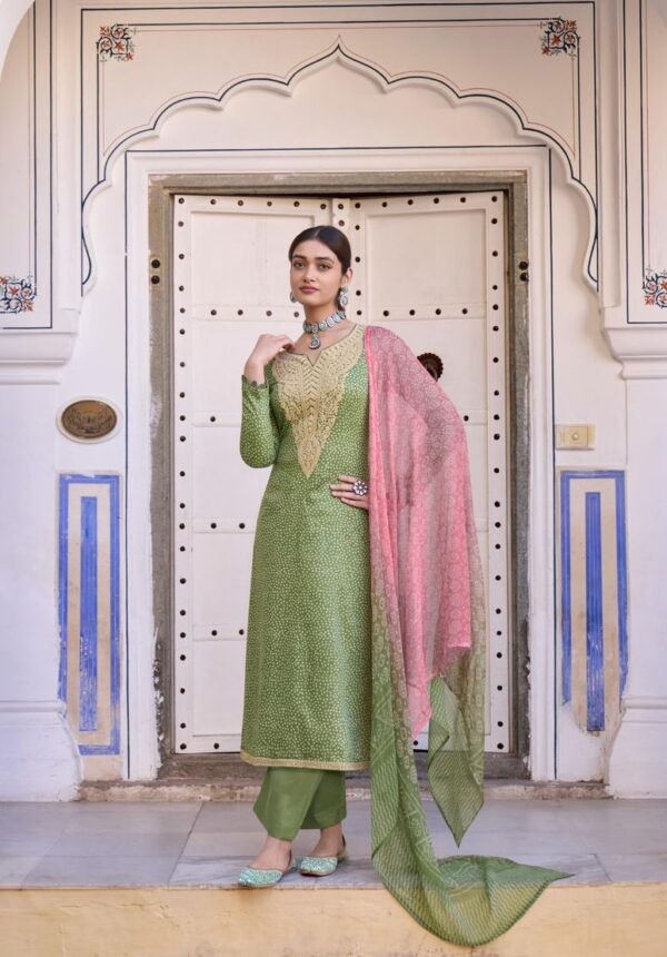 Mumtaz Pastels 9006 - Pure Jam Satin Digital Print With Heavy Embroidery Suit