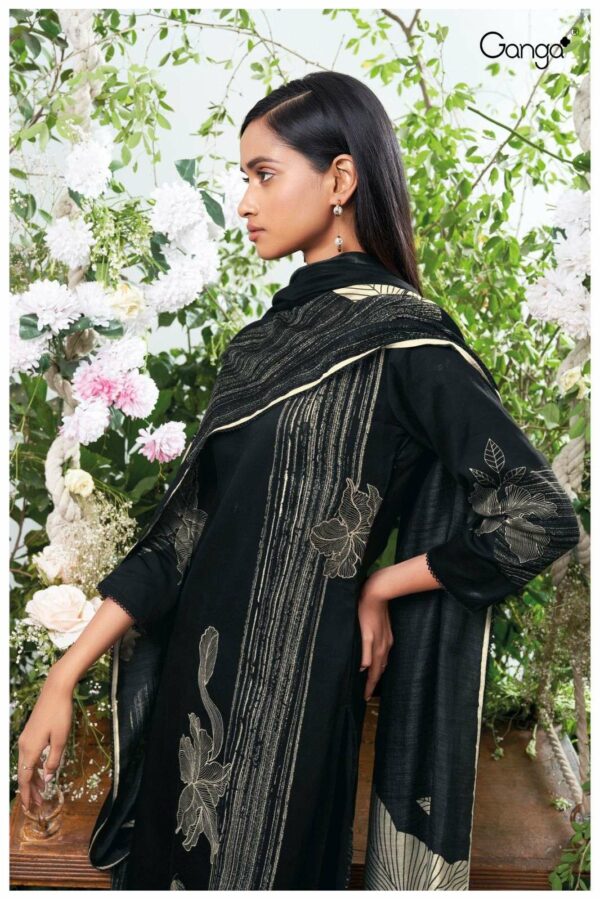 Ganga Sullivan 2437D - Premium Cotton Printed With Embroidery & Lace Work Suit