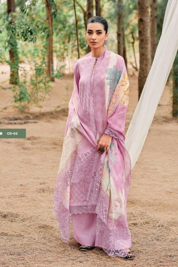 Varsha Costal Dreams 06 - Viscose Muslin Digitally Printed With Embroidery Suit