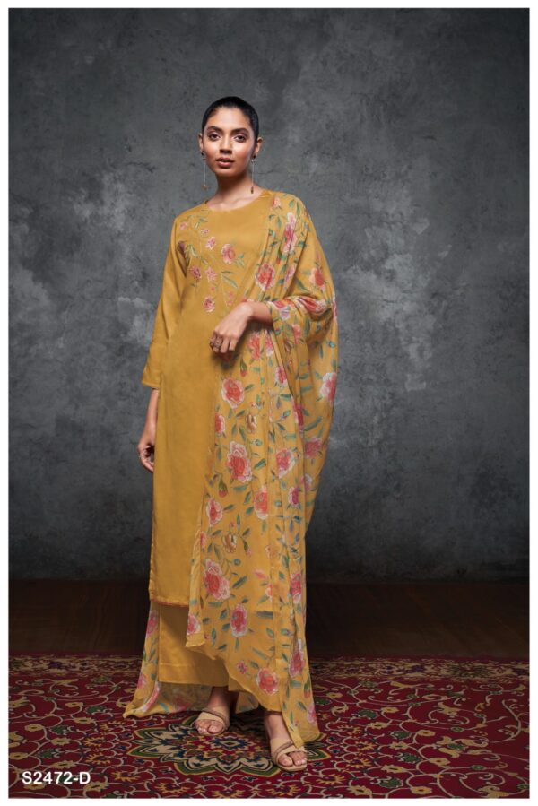 GPremium Cotton Silk With Embroidery Suit - TIF 1170
