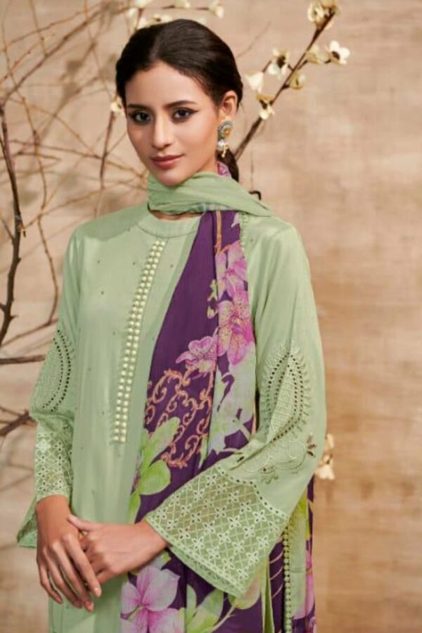 Kimora Shabiba 9098 - Pure Cotton With Embroidery & Handwork Suit
