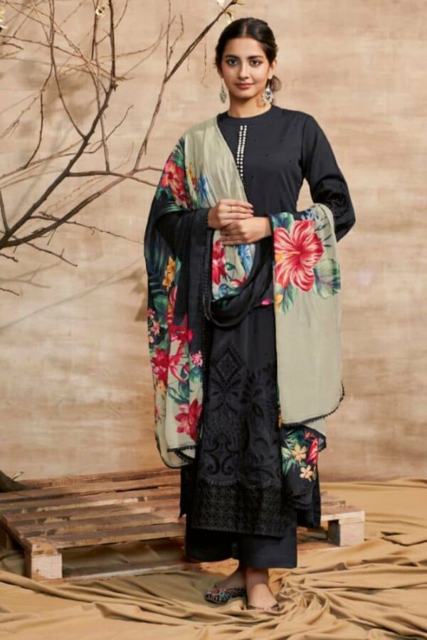 Kimora Shabiba 9098 - Pure Cotton With Embroidery & Handwork Suit
