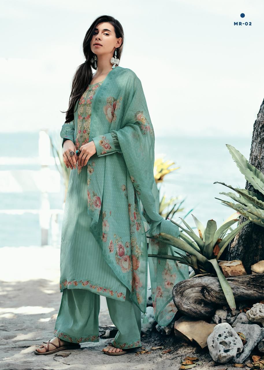 Varsha Mehroosh MR06 - Viscose Organza With Embroidery Suit